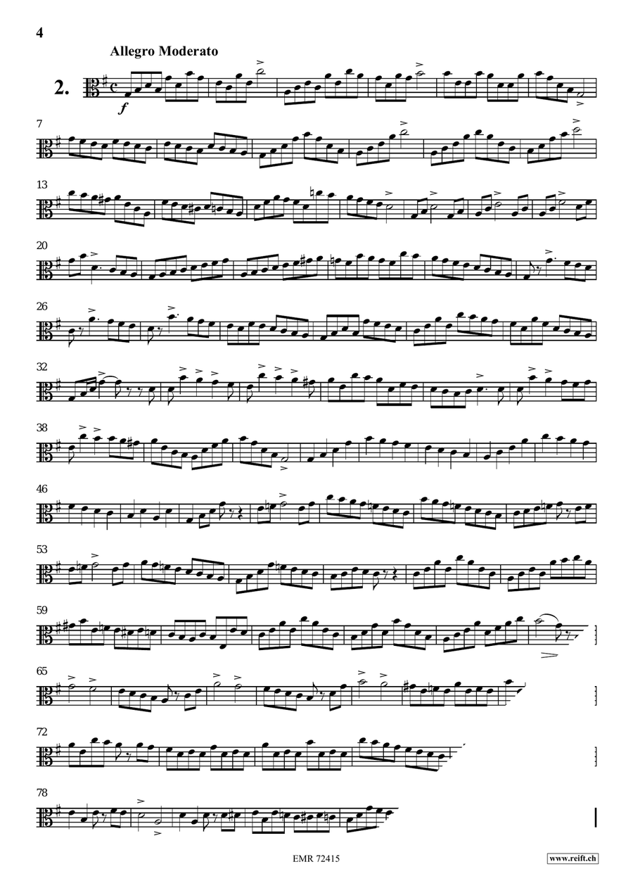 31 Etudes Brillantes 31 Etudes Brillantes Viola Solo scores gallery preview page 4