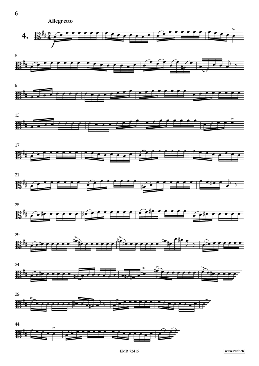 31 Etudes Brillantes 31 Etudes Brillantes Viola Solo scores gallery preview page 6