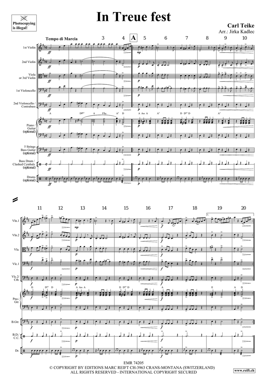 In Treue fest In Treue fest String Quintet scores gallery preview page 3