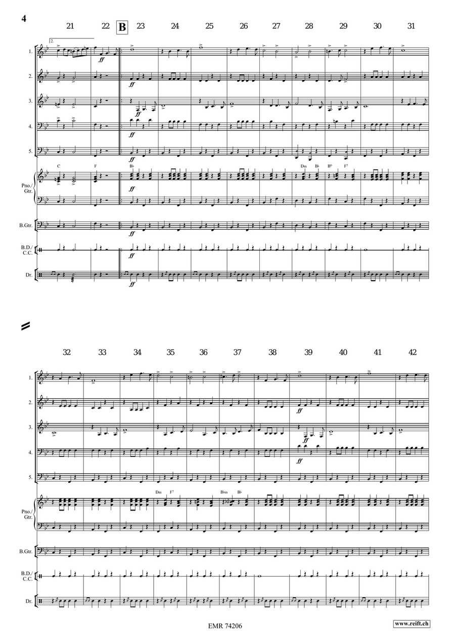 In Treue fest In Treue fest Brass Quintet scores gallery preview page 4