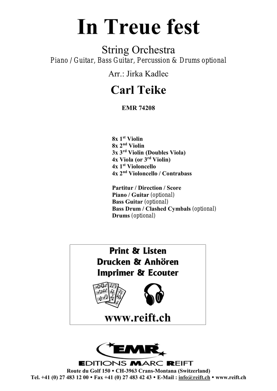 In Treue fest In Treue fest String Orchestra scores gallery preview page 2