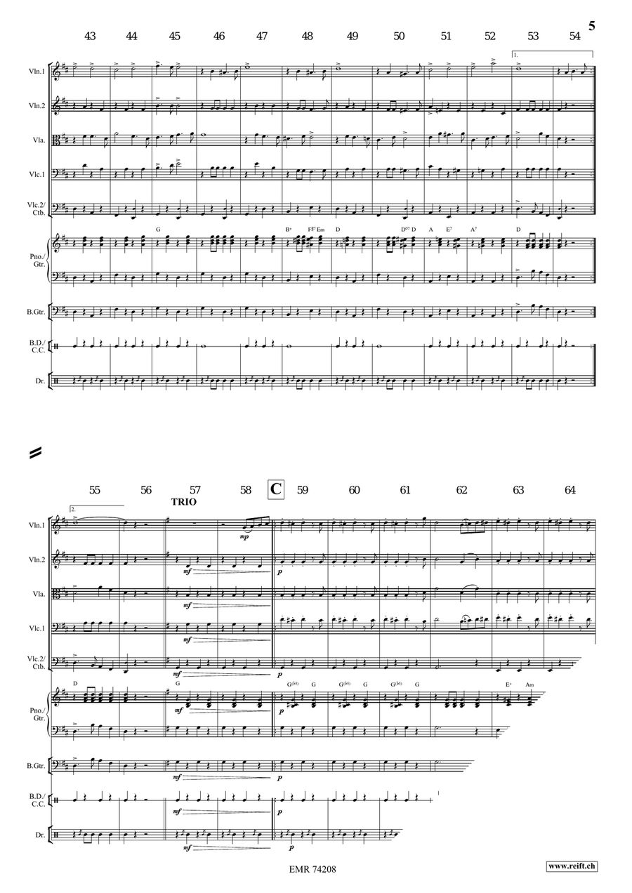 In Treue fest In Treue fest String Orchestra scores gallery preview page 5