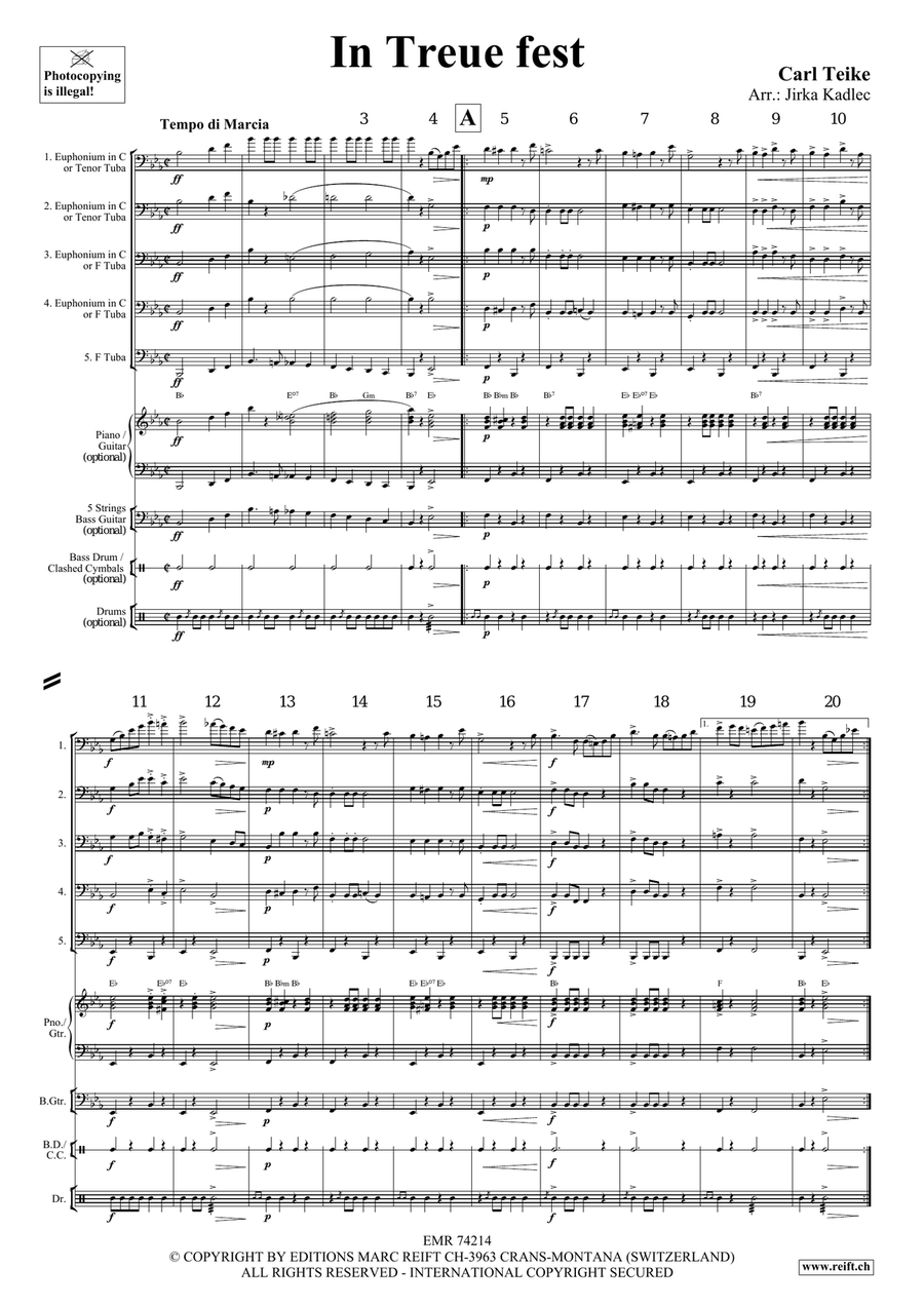 In Treue fest In Treue fest Tuba scores gallery preview page 3