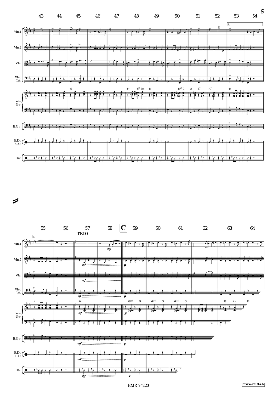In Treue fest In Treue fest String Quartet scores gallery preview page 5