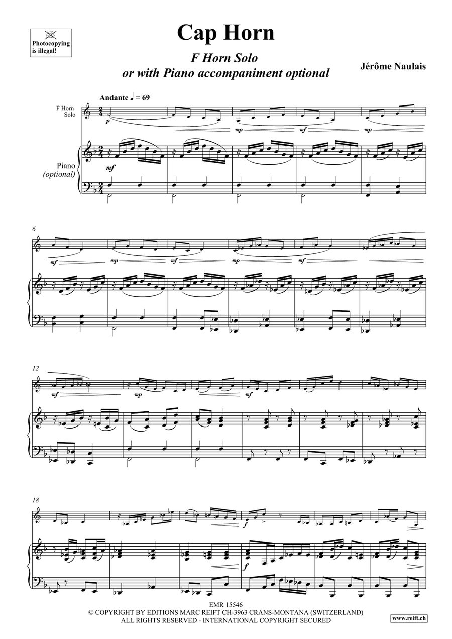 Cap Horn Cap Horn Piano Accompaniment scores gallery preview page 5
