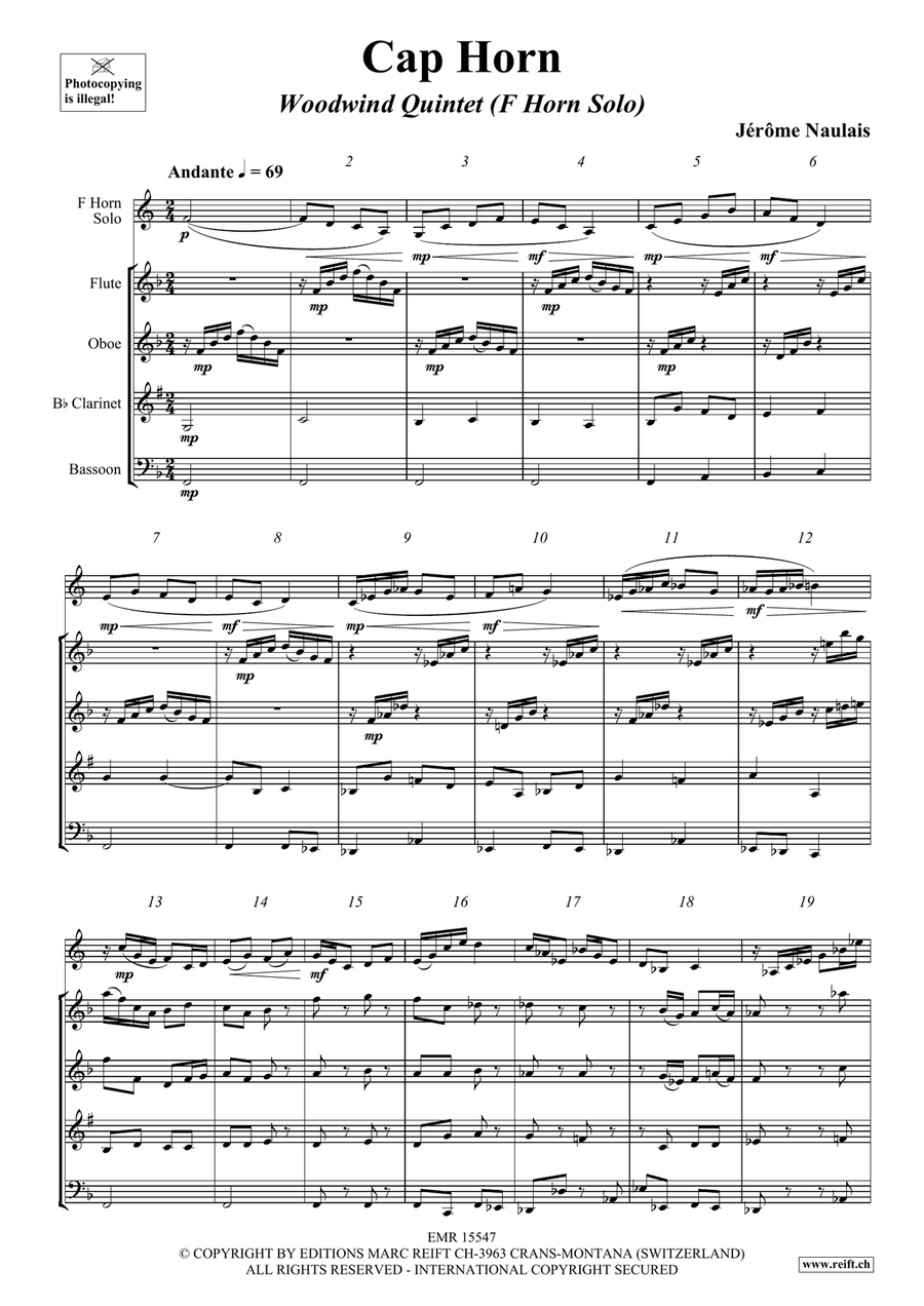 Cap Horn Cap Horn Woodwind Quintet scores gallery preview page 4