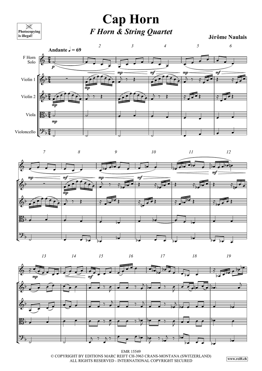 Cap Horn Cap Horn String Quartet scores gallery preview page 4