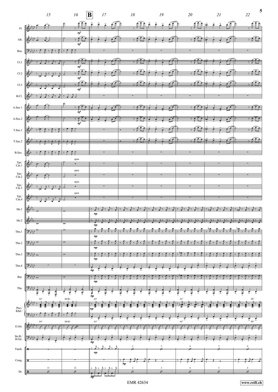 Funny Drive Funny Drive Concert Band scores gallery preview page 6