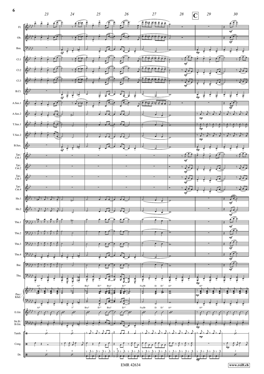Funny Drive Funny Drive Concert Band scores gallery preview page 7