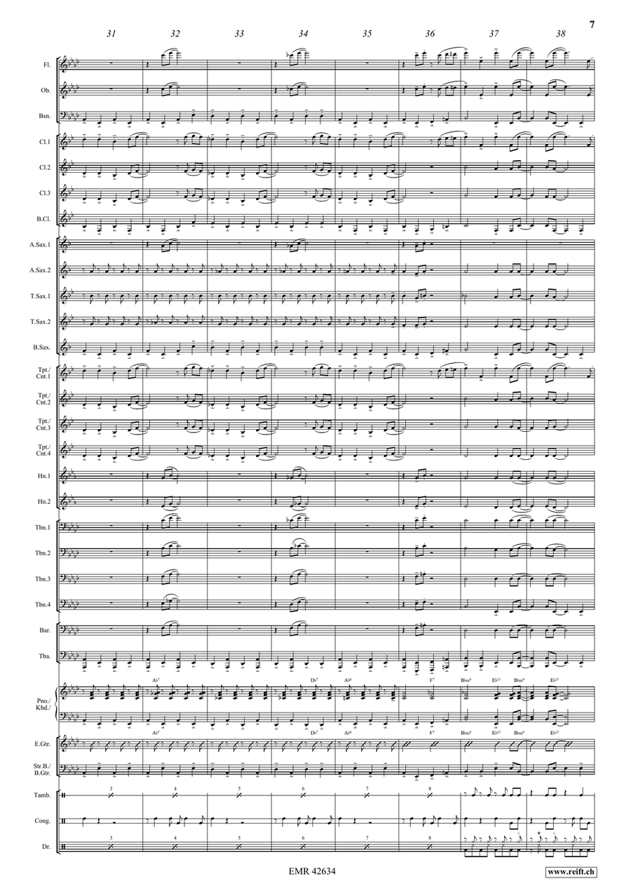 Funny Drive Funny Drive Concert Band scores gallery preview page 8