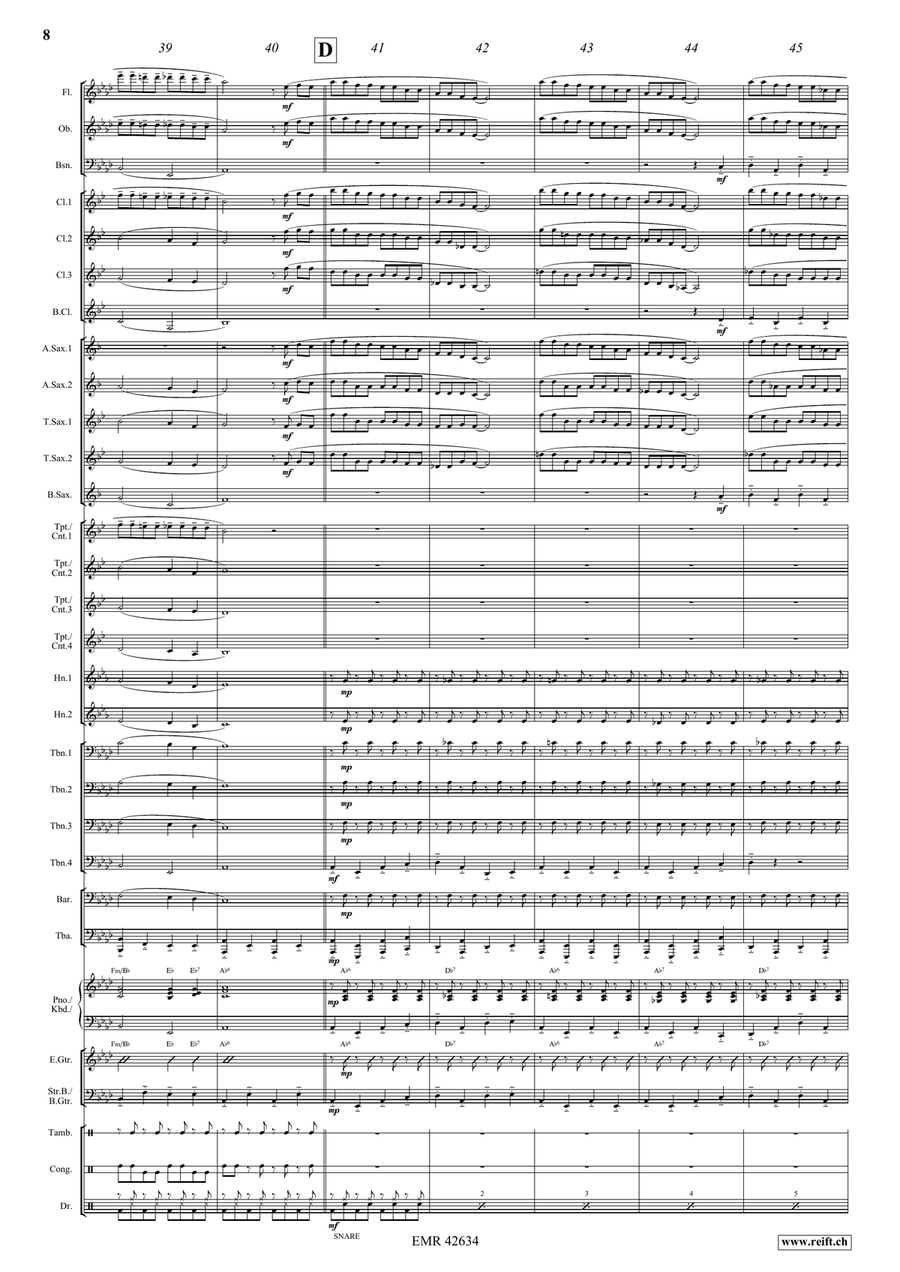 Funny Drive Funny Drive Concert Band scores gallery preview page 9
