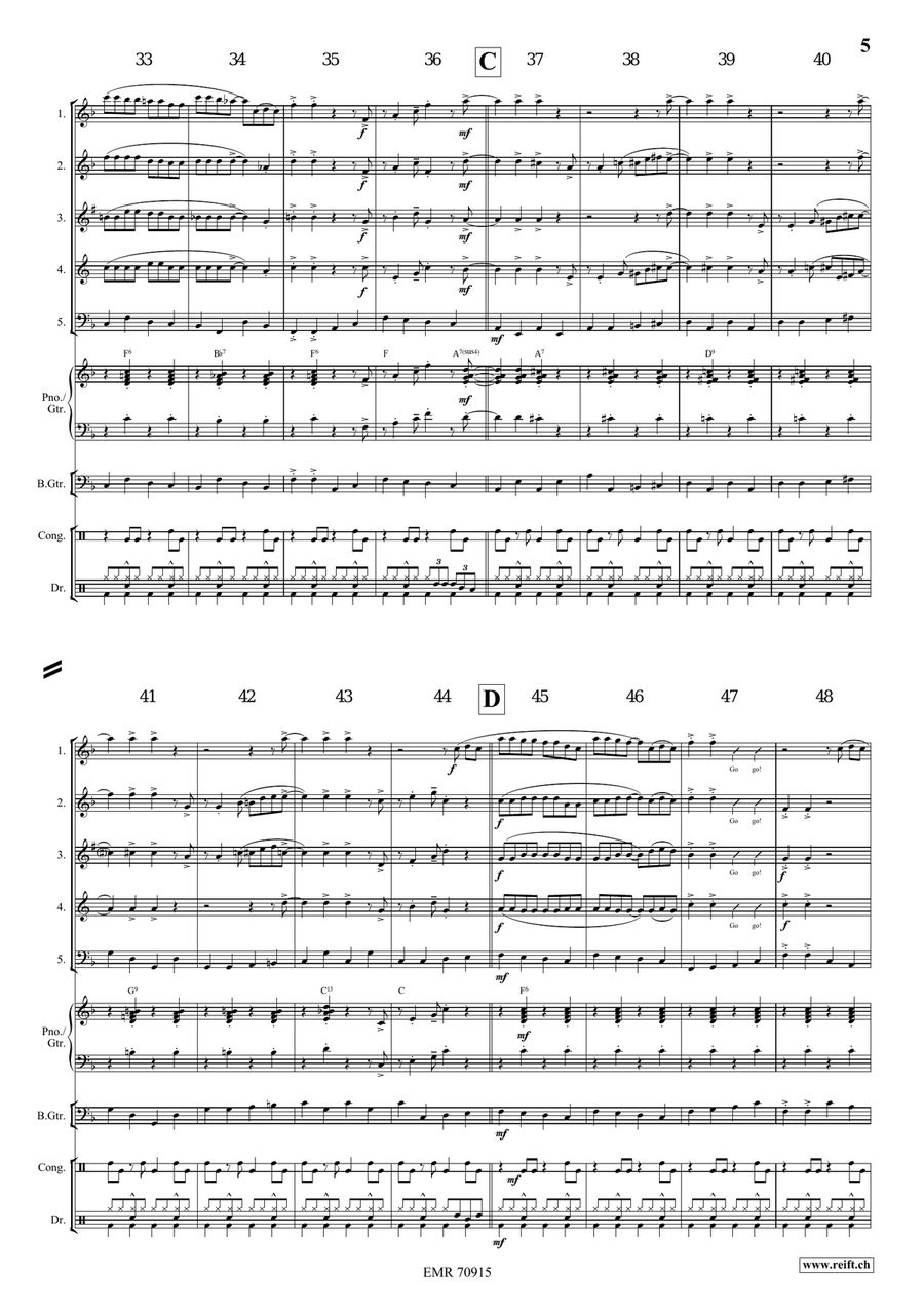 Jive, Jive, Jive! Jive, Jive, Jive! Woodwind Quintet scores gallery preview page 6