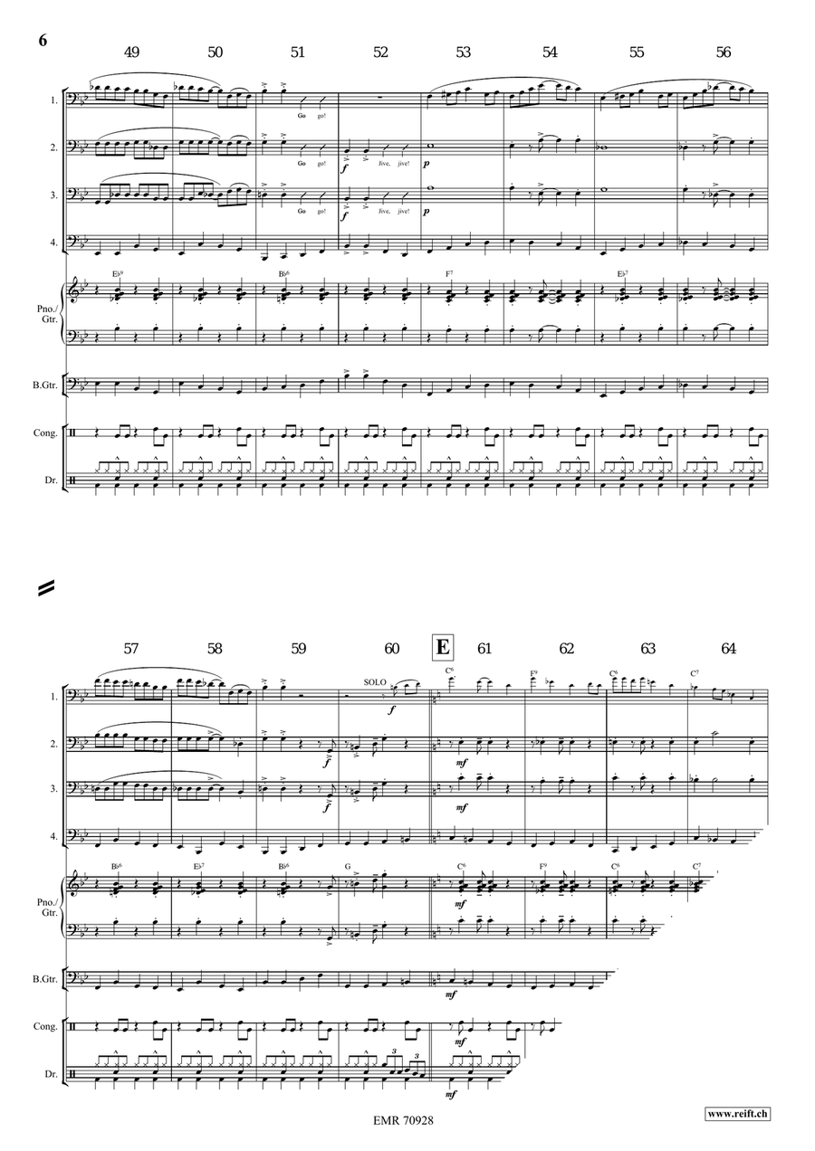 Jive, Jive, Jive! Jive, Jive, Jive! Bassoon Quartet scores gallery preview page 7