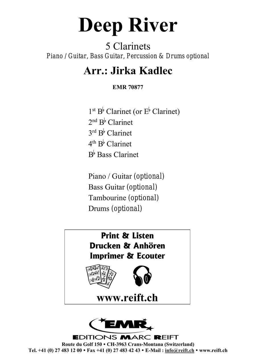 Deep River Deep River Clarinet Quintet scores gallery preview page 2