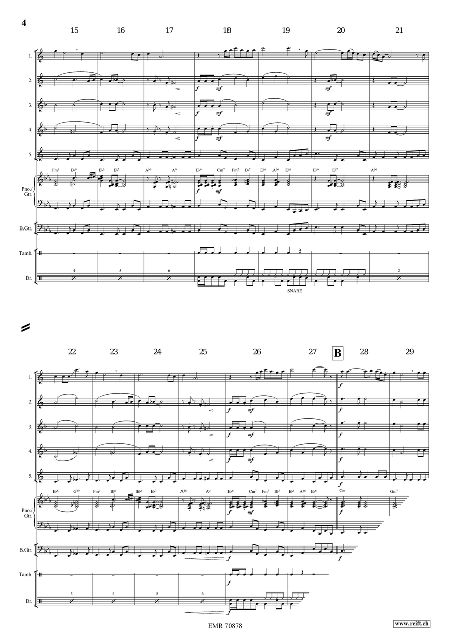 Deep River Deep River Saxophone Quintet scores gallery preview page 4