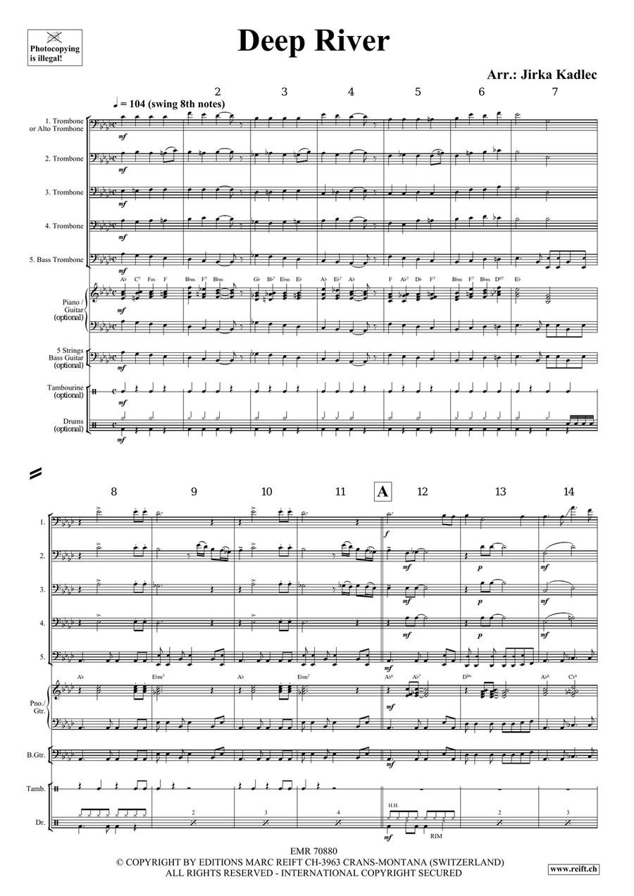 Deep River Deep River Trombone scores gallery preview page 3