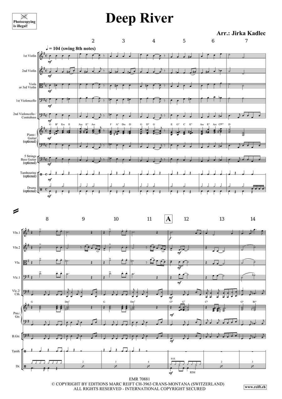 Deep River Deep River String Quintet scores gallery preview page 3