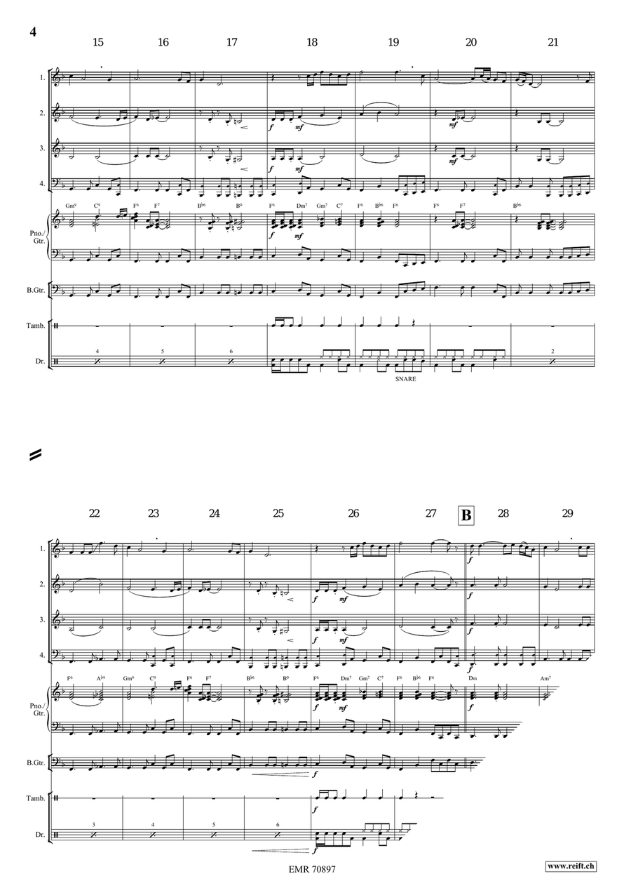 Deep River Deep River Brass Quartet scores gallery preview page 4