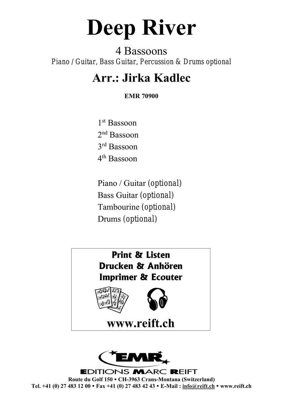 Deep River Deep River Bassoon Quartet scores gallery preview page 2