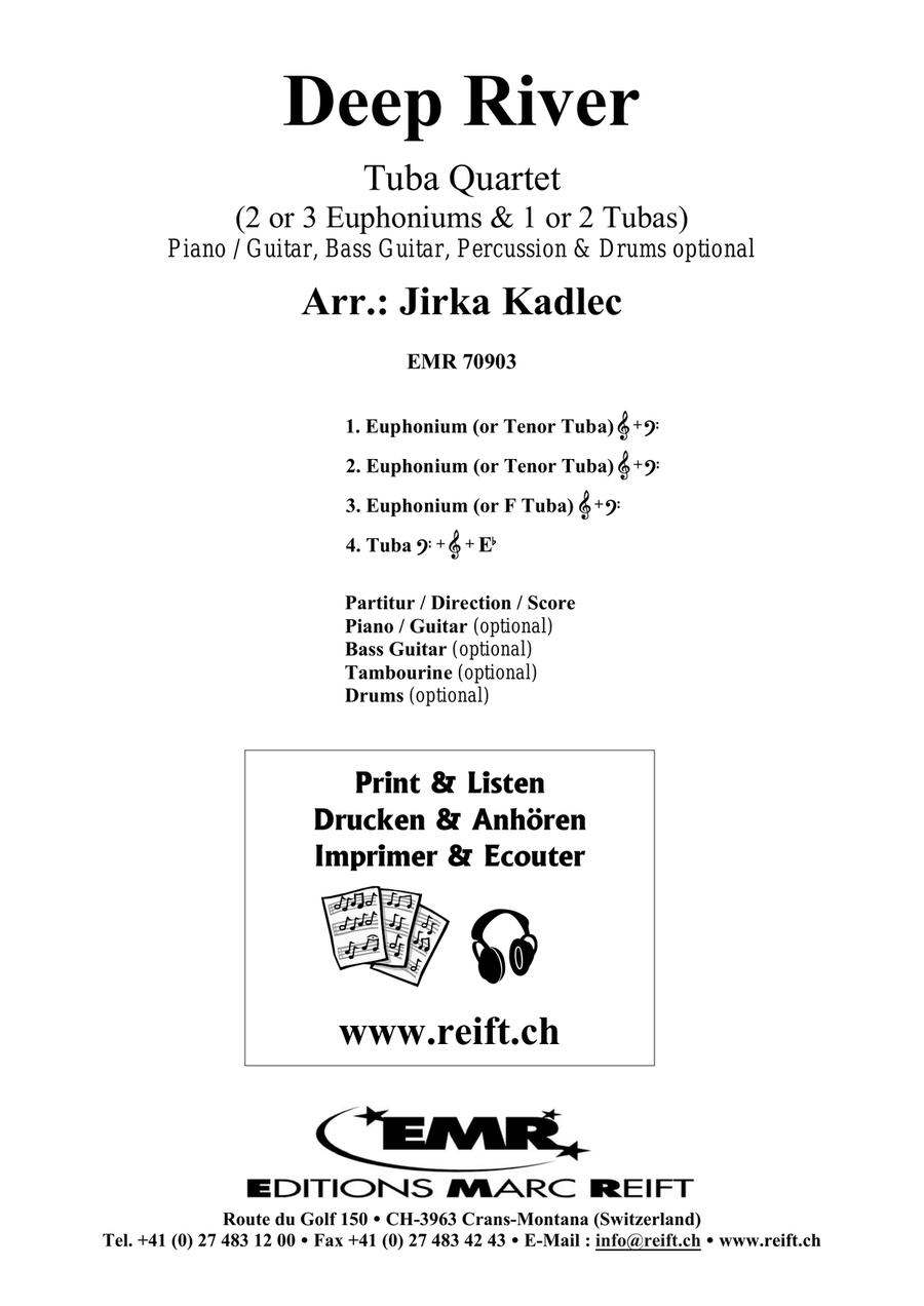 Deep River Deep River Tuba Quartet scores gallery preview page 2