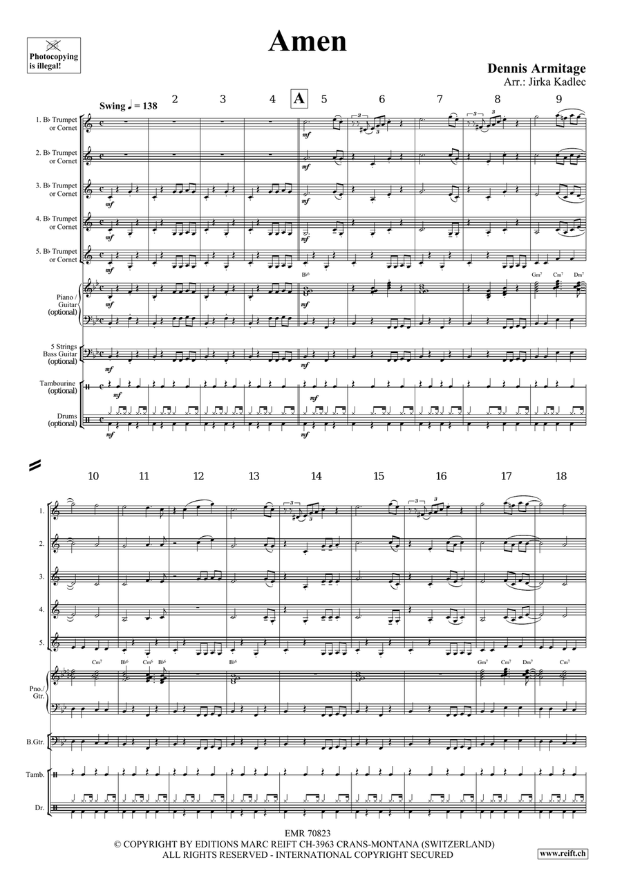 Amen Amen Cornet scores gallery preview page 4