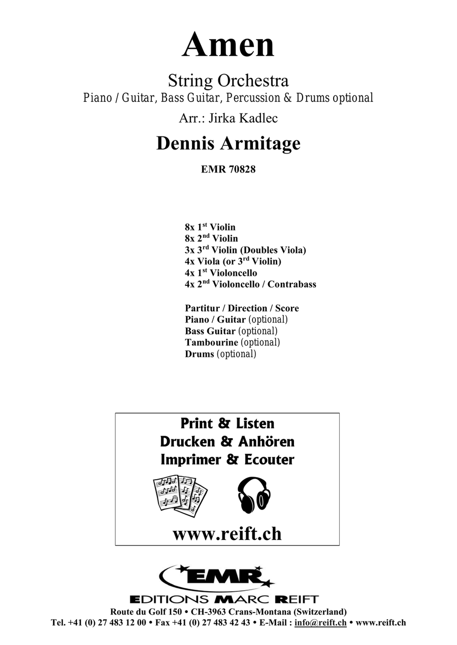 Amen Amen String Orchestra scores gallery preview page 2