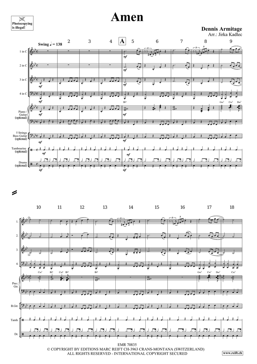 Amen Amen Score scores gallery preview page 4