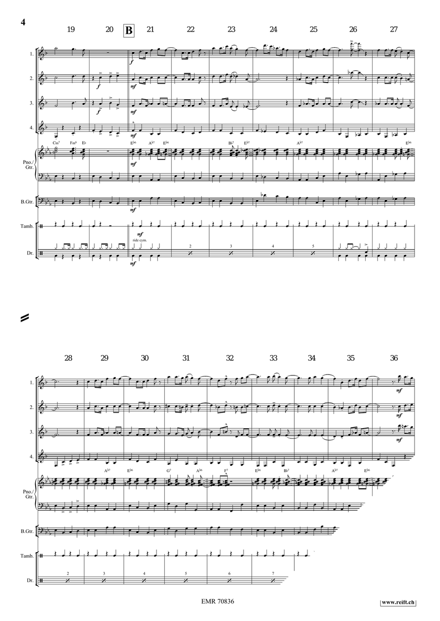 Amen Amen Clarinet Quartet scores gallery preview page 5