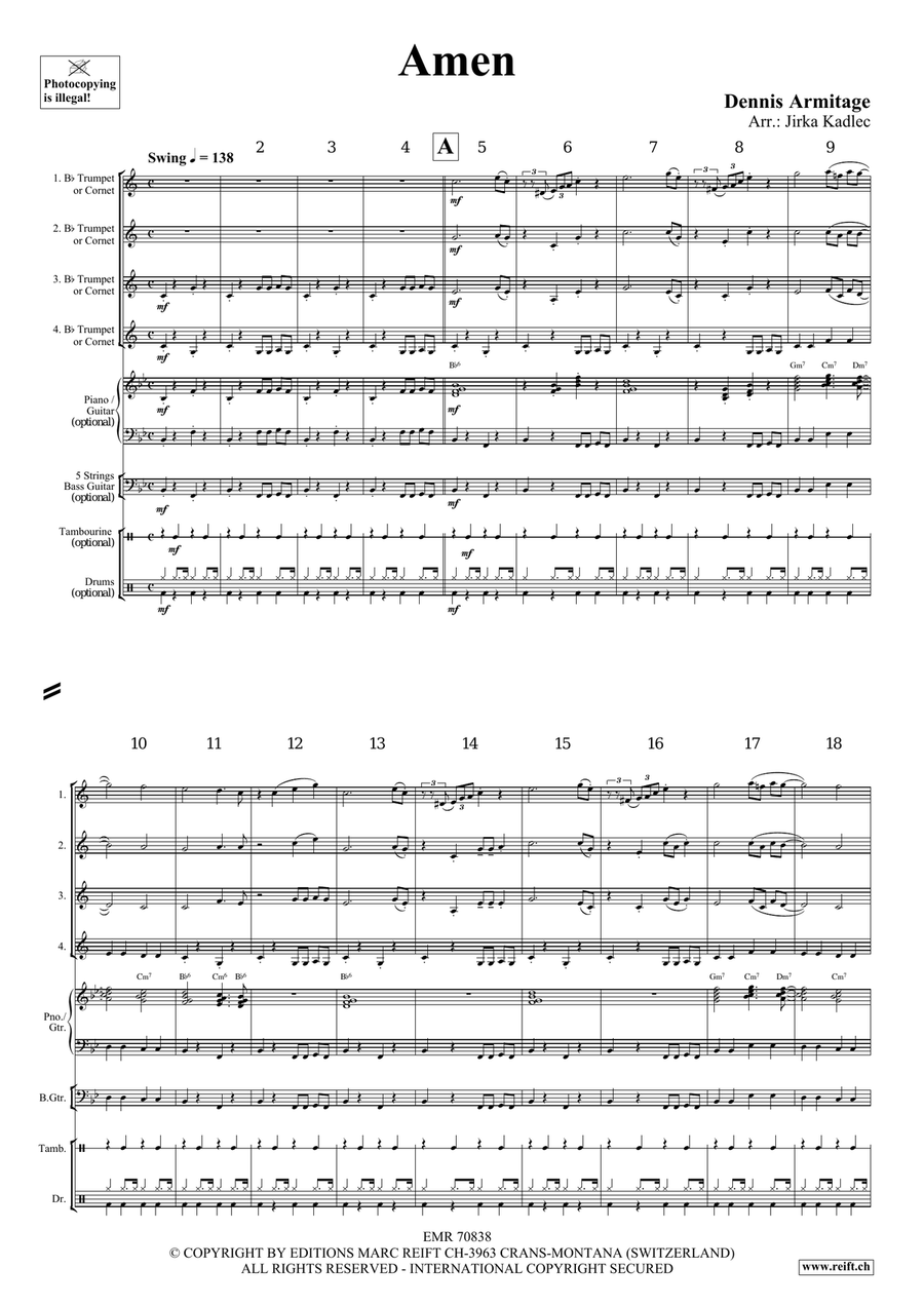 Amen Amen Cornet scores gallery preview page 4
