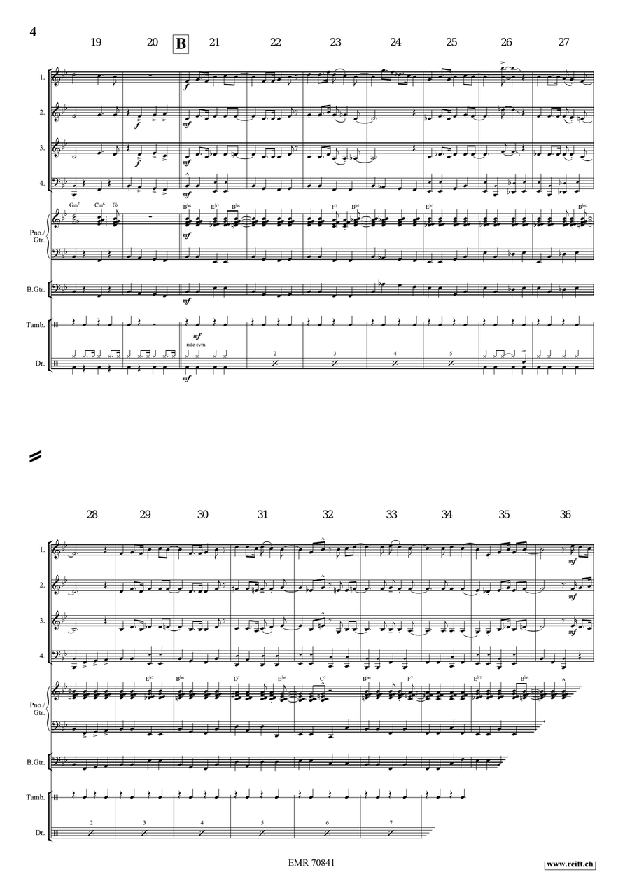 Amen Amen Brass Quartet scores gallery preview page 5