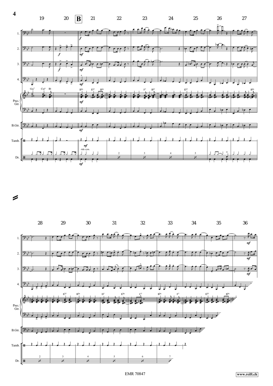Amen Amen Tuba Quartet scores gallery preview page 5