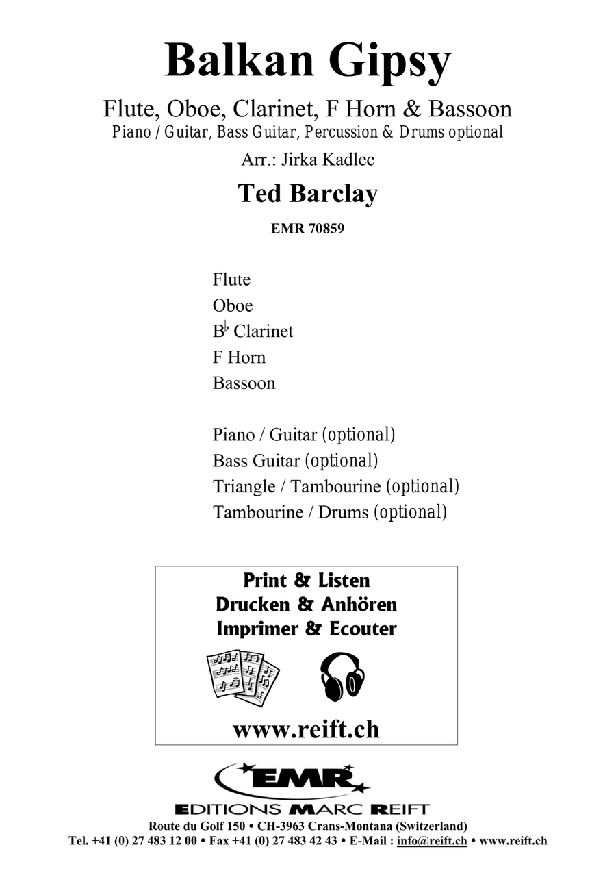 Balkan Gipsy Balkan Gipsy Woodwind Quintet scores gallery preview page 2