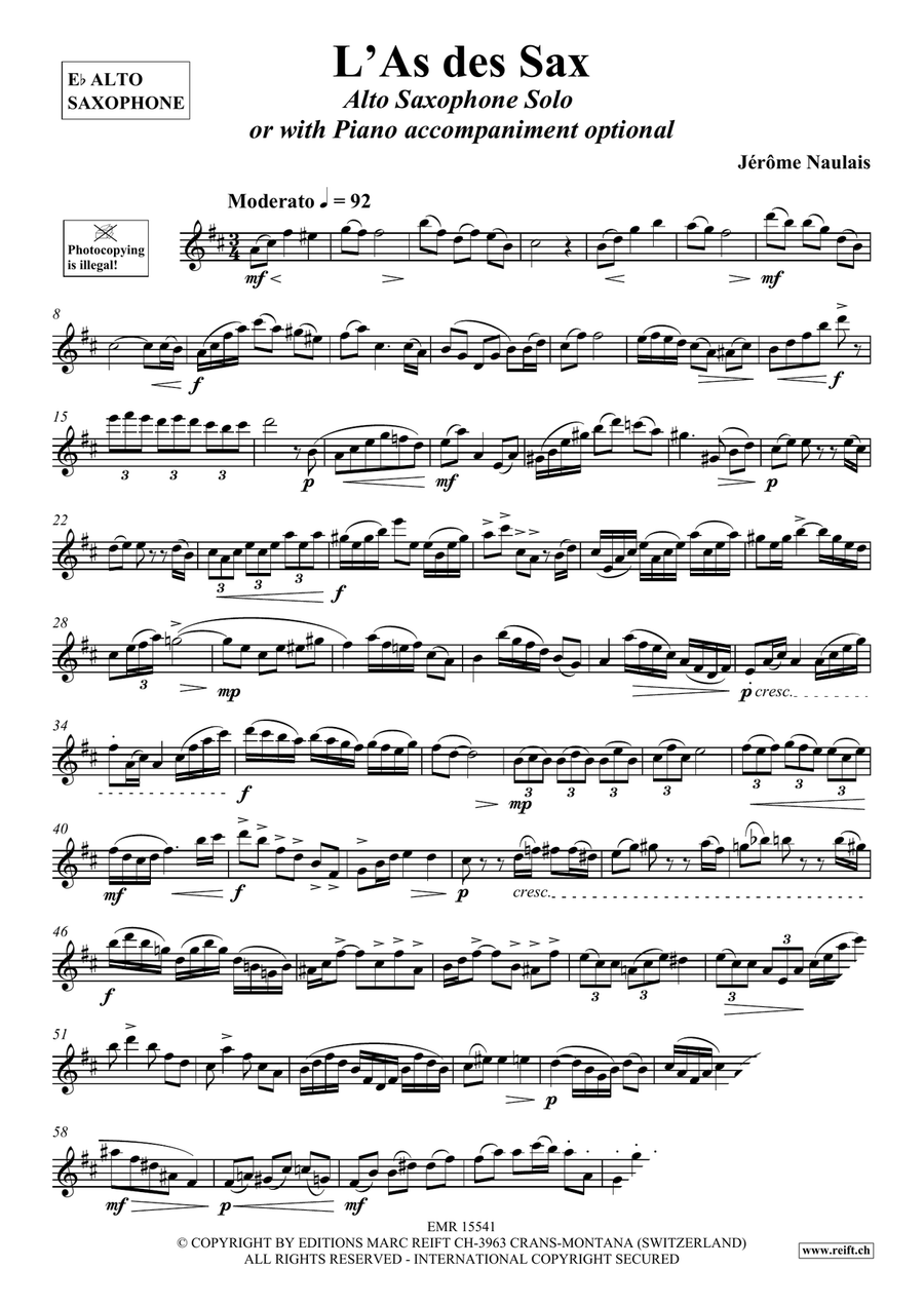 L'As des Sax L'As des Sax Alto Saxophone scores gallery preview page 4
