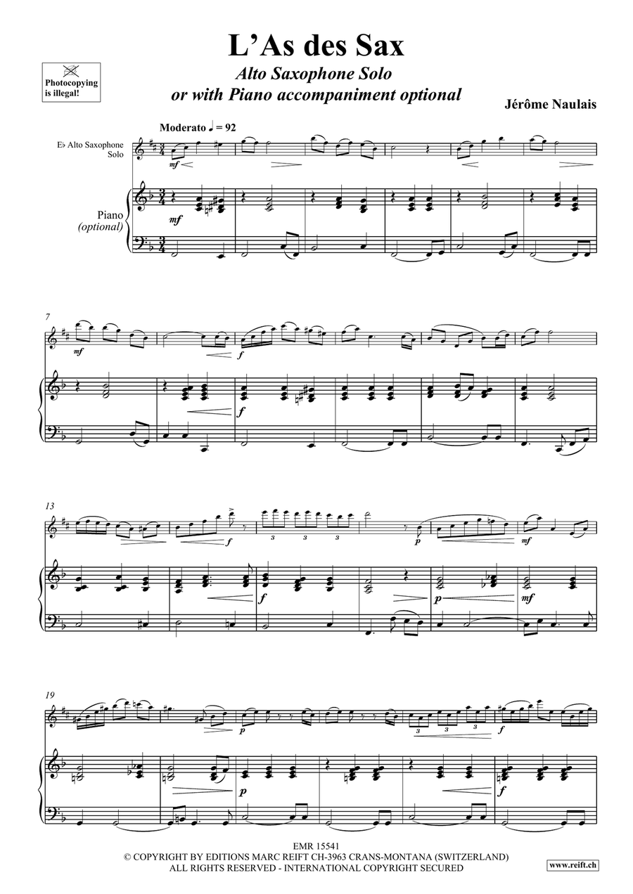 L'As des Sax L'As des Sax Alto Saxophone scores gallery preview page 5