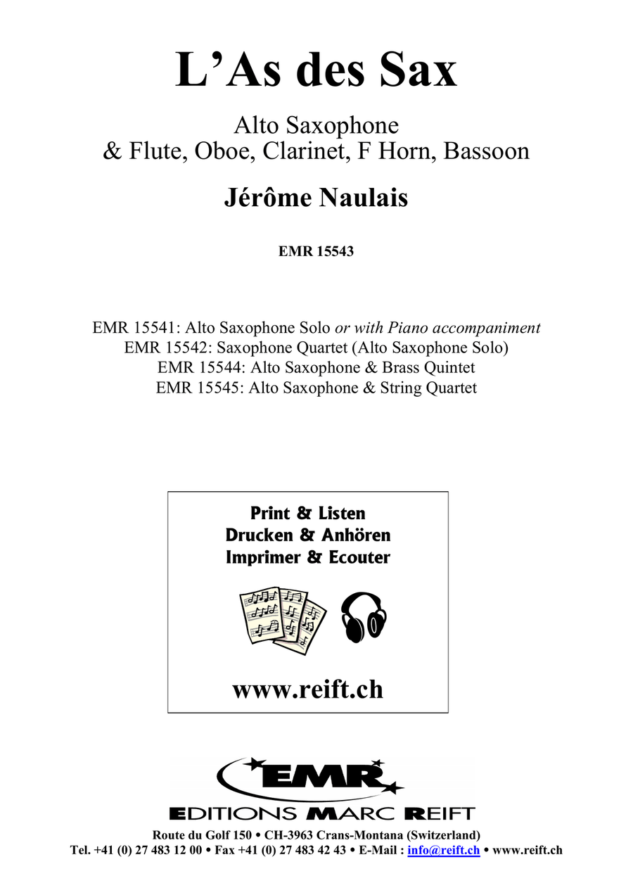 L'As des Sax L'As des Sax Woodwind Quintet scores gallery preview page 2