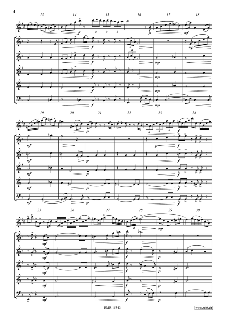 L'As des Sax L'As des Sax Woodwind Quintet scores gallery preview page 5