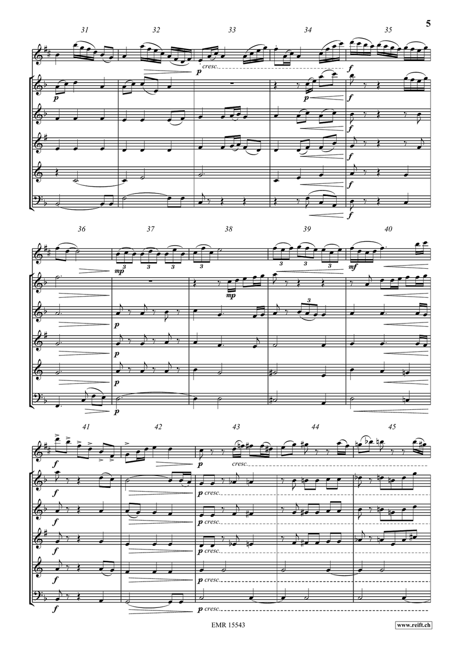 L'As des Sax L'As des Sax Woodwind Quintet scores gallery preview page 6