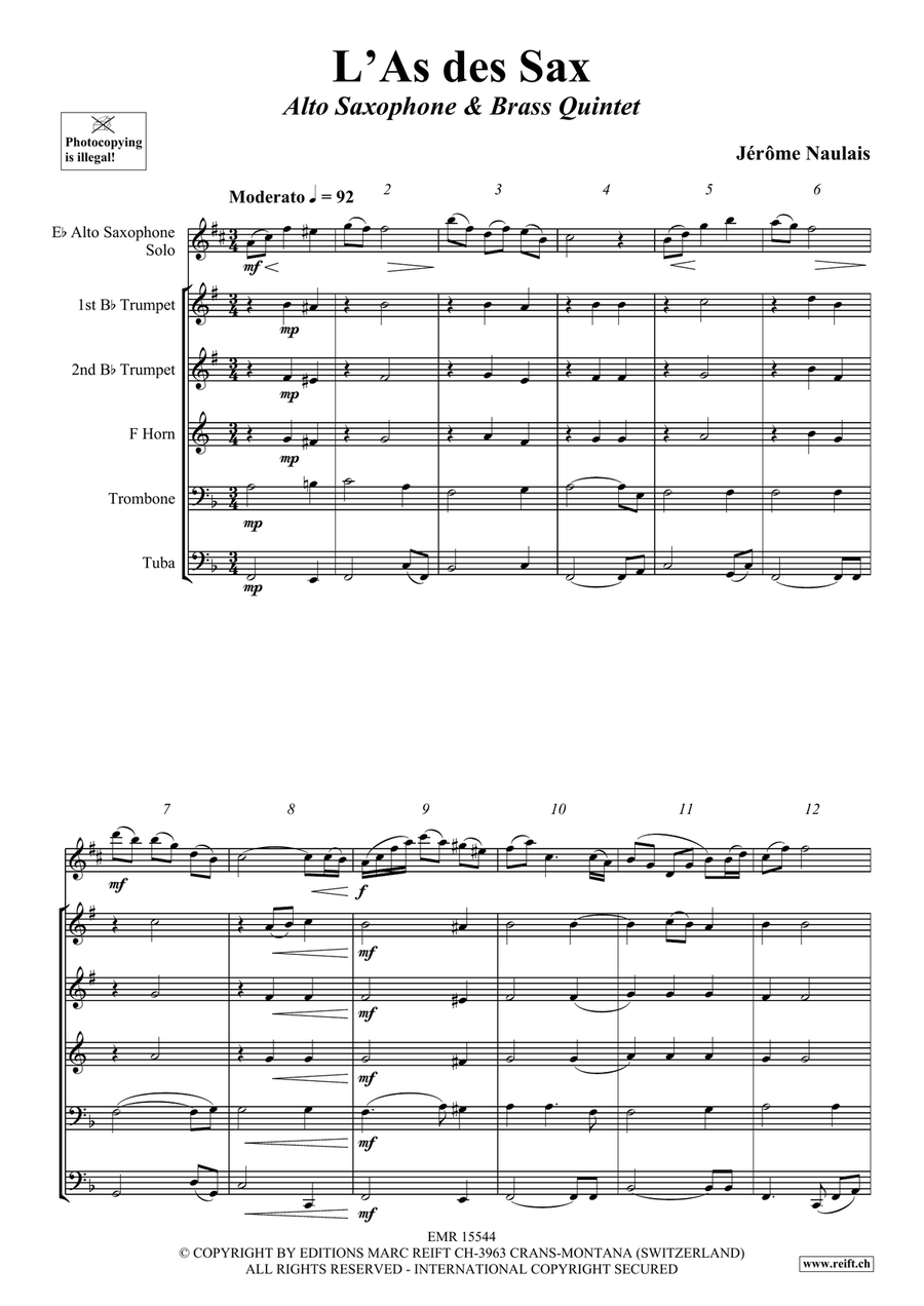 L'As des Sax L'As des Sax Alto Saxophone scores gallery preview page 4