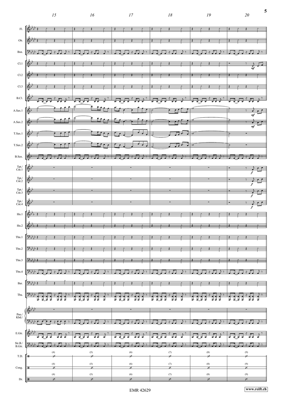 When The Pipers Plays When The Pipers Plays Concert Band scores gallery preview page 5