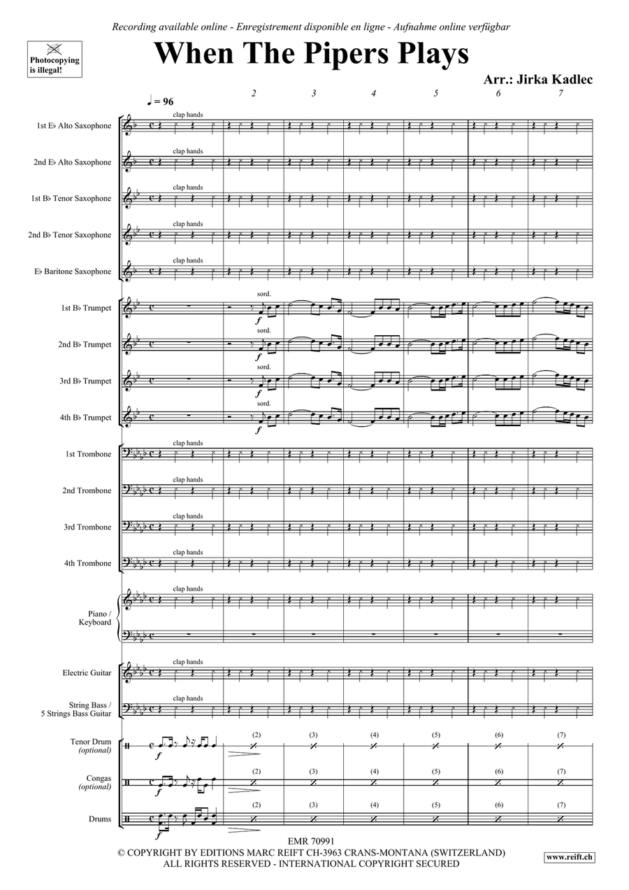 When The Pipers Plays When The Pipers Plays Big Band scores gallery preview page 3