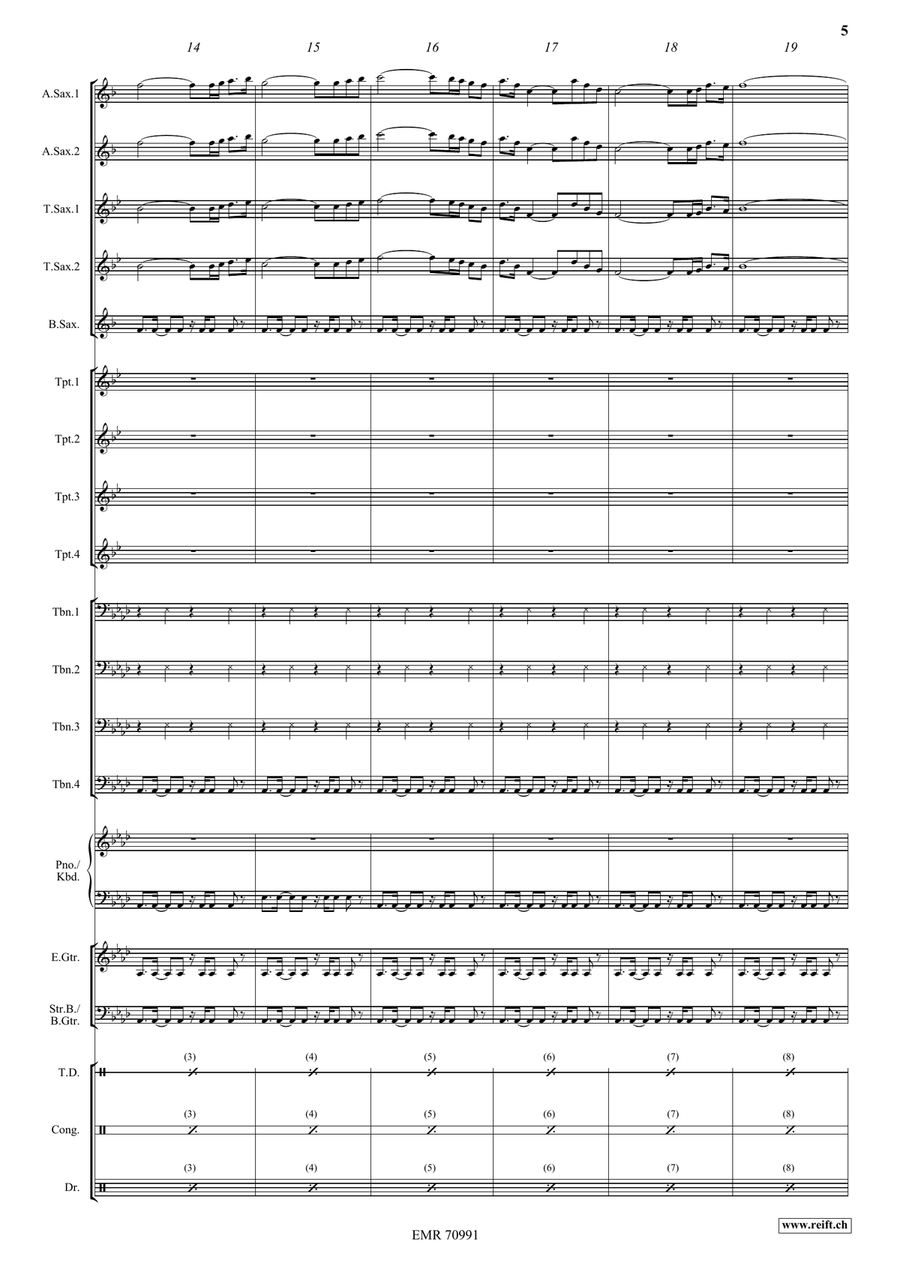 When The Pipers Plays When The Pipers Plays Big Band scores gallery preview page 5