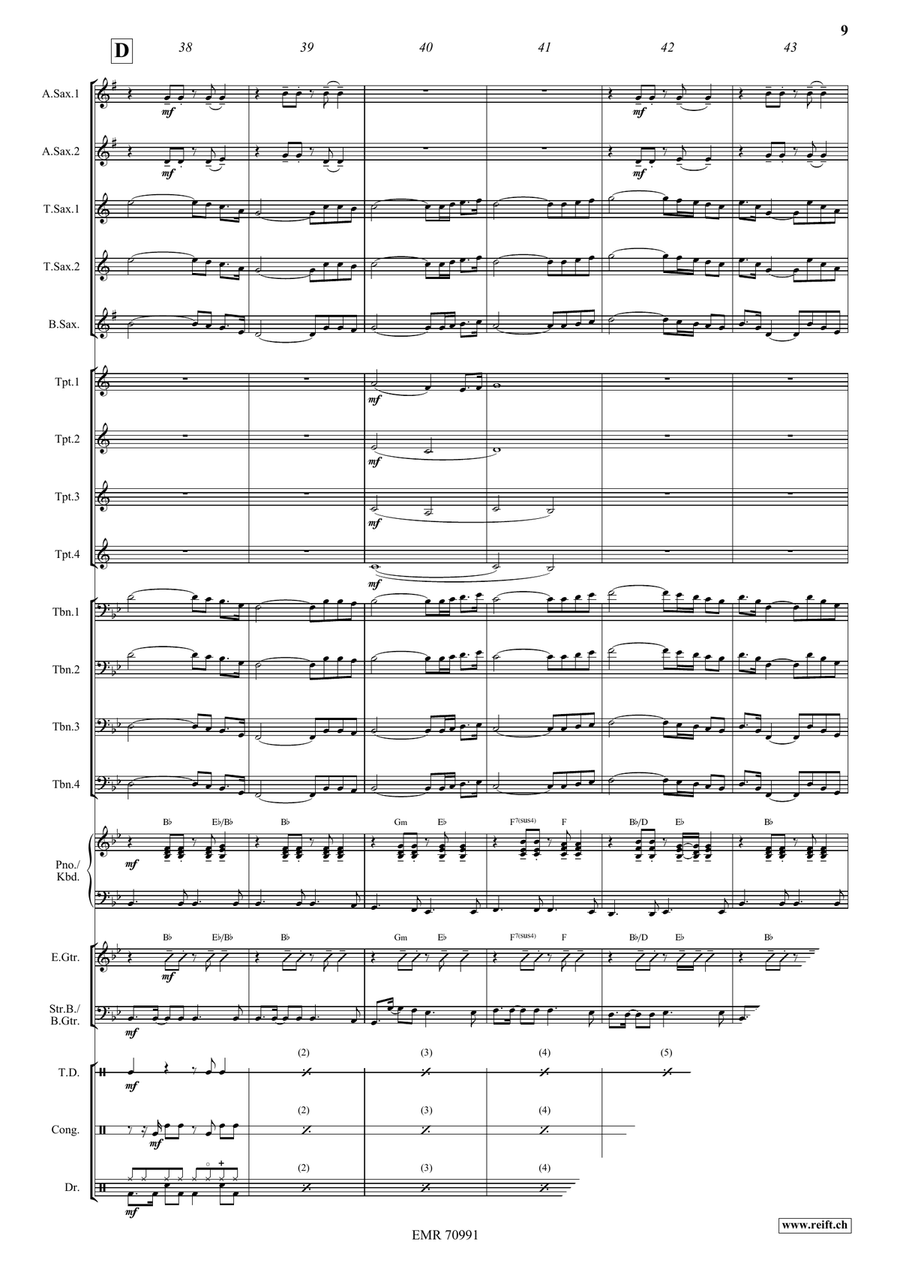 When The Pipers Plays When The Pipers Plays Big Band scores gallery preview page 9