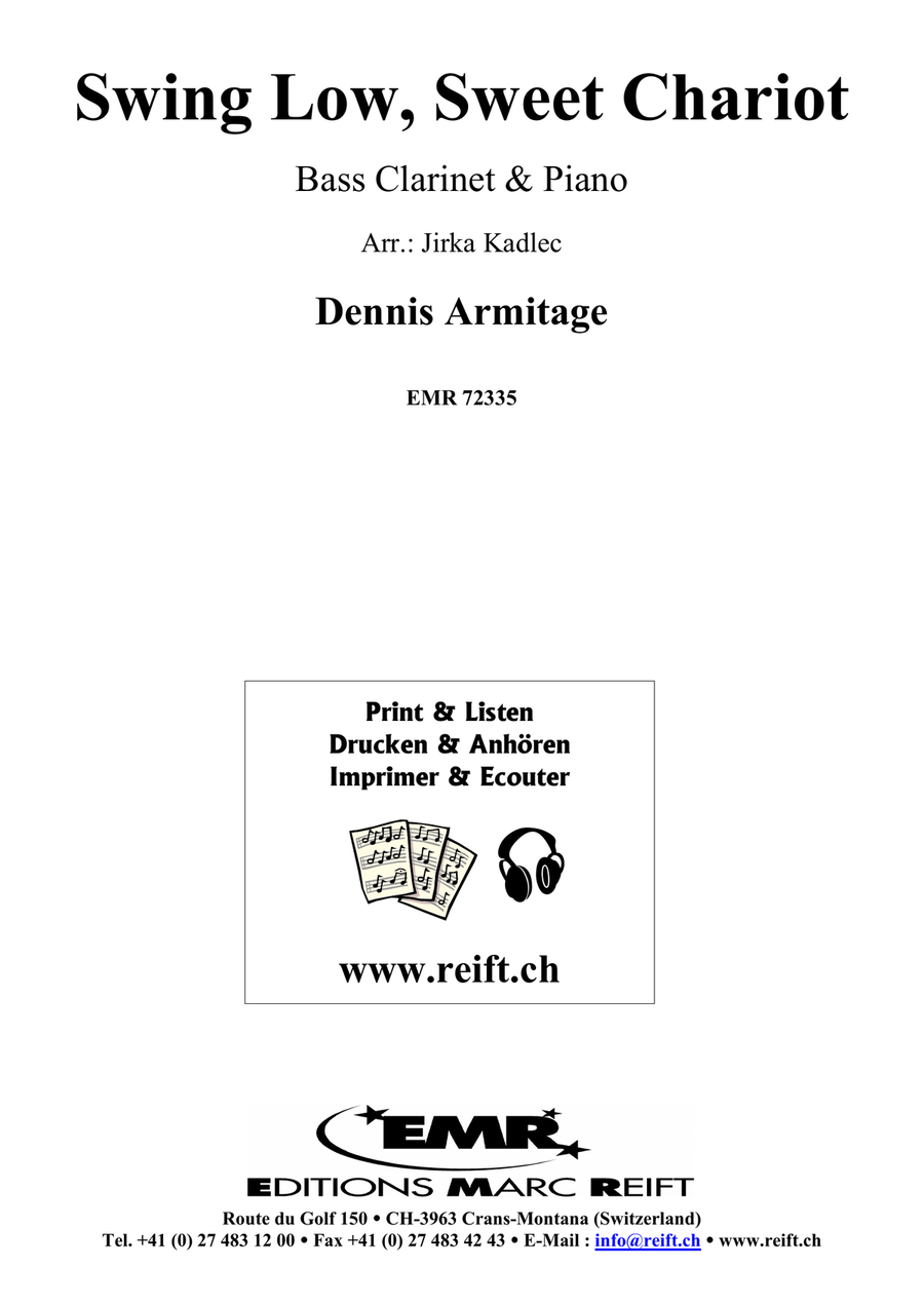Swing Low, Sweet Chariot Swing Low, Sweet Chariot Bass Clarinet scores gallery preview page 2