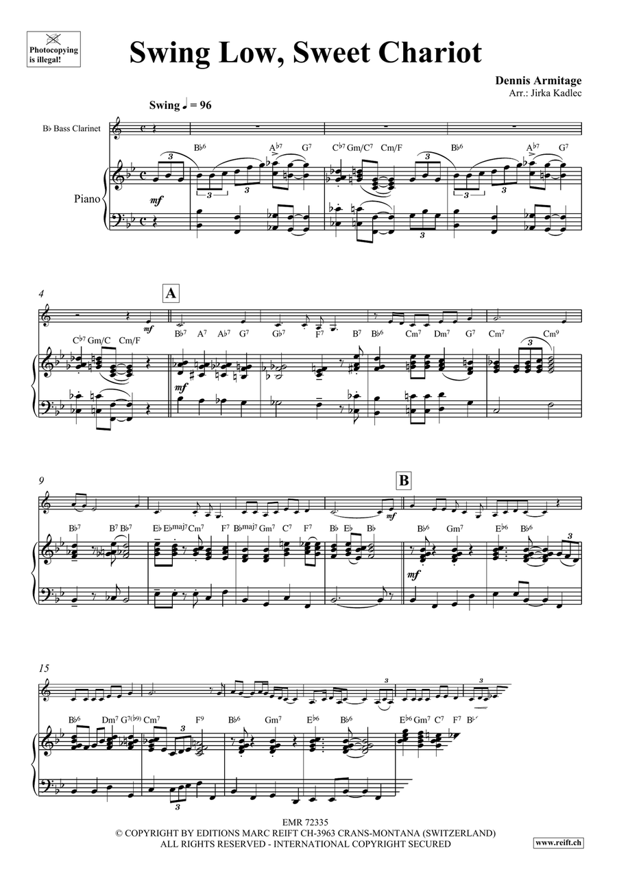 Swing Low, Sweet Chariot Swing Low, Sweet Chariot Bass Clarinet scores gallery preview page 4