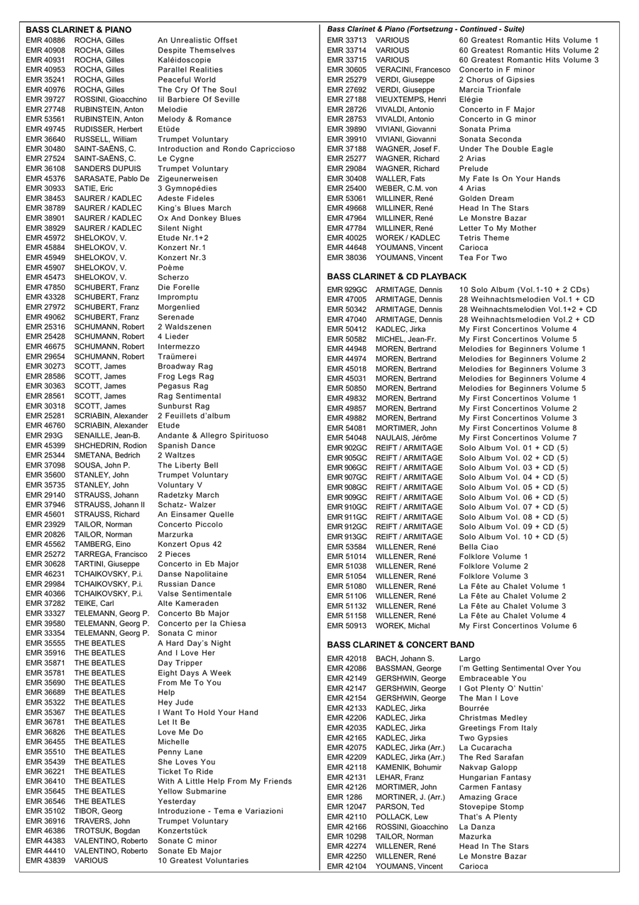 Jubilee March Bass Clarinet scores gallery preview page 6
