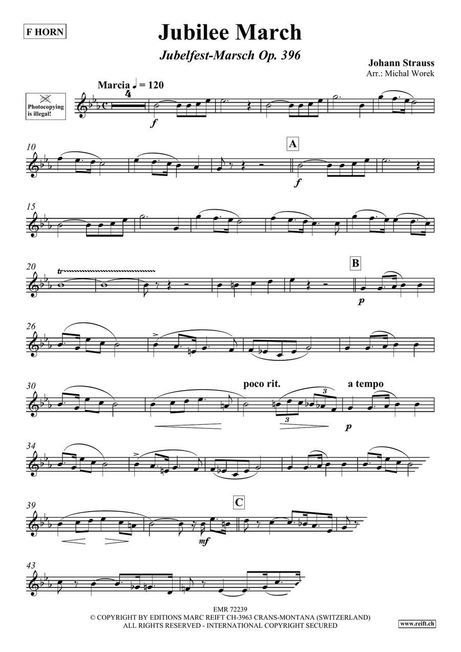 Jubilee March Jubilee March Horn scores gallery preview page 3
