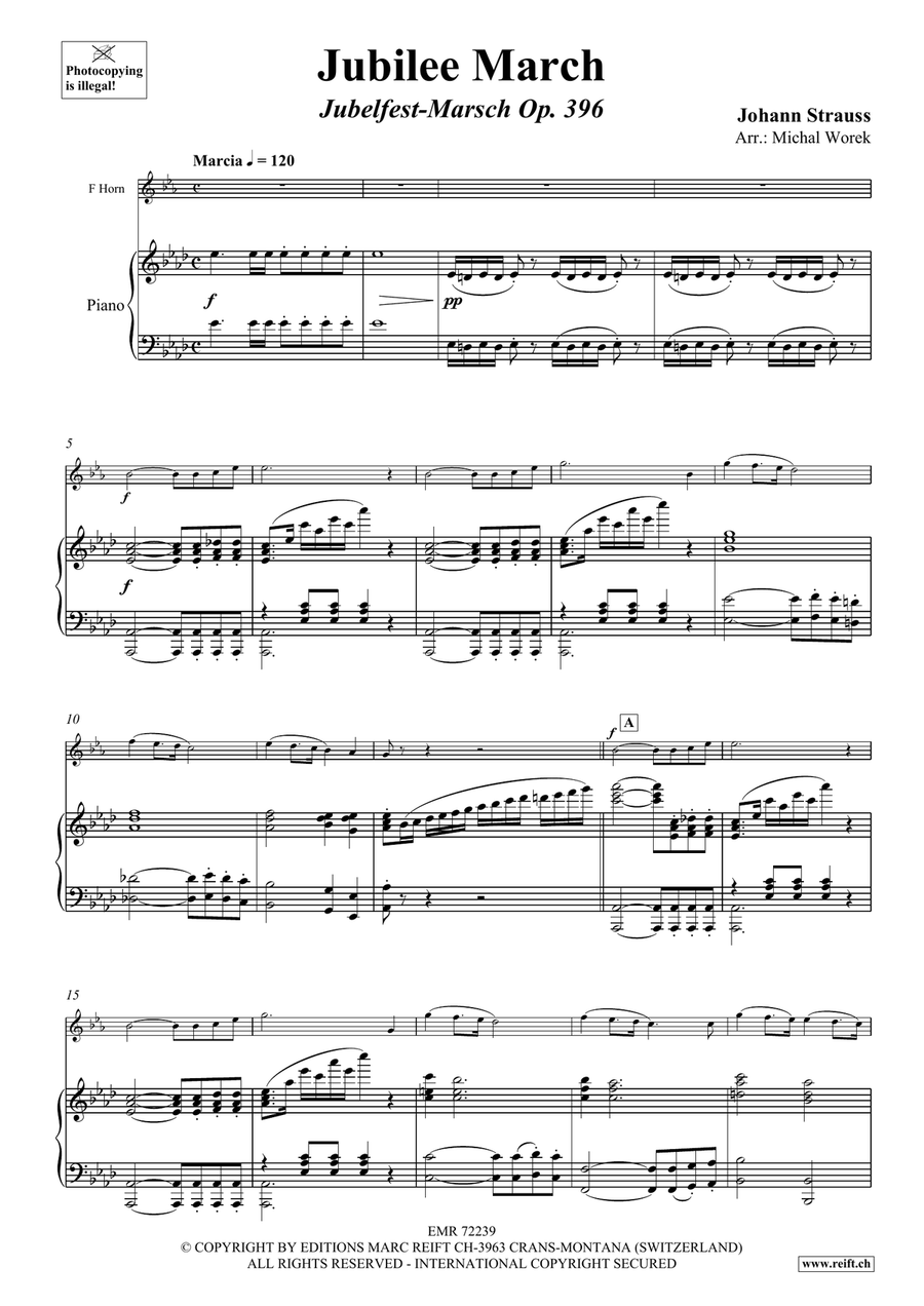 Jubilee March Jubilee March Horn scores gallery preview page 4