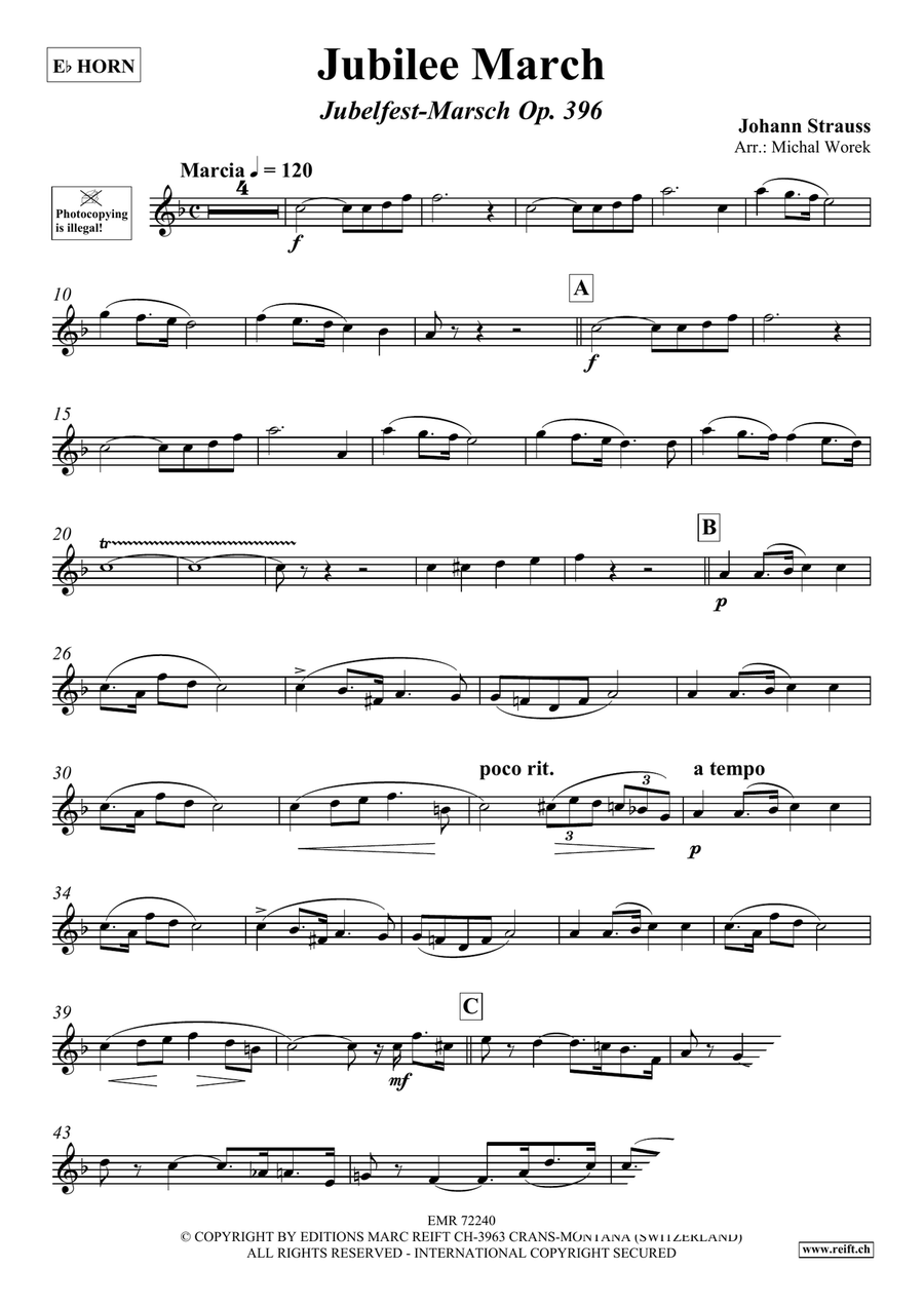 Jubilee March Jubilee March Horn scores gallery preview page 3