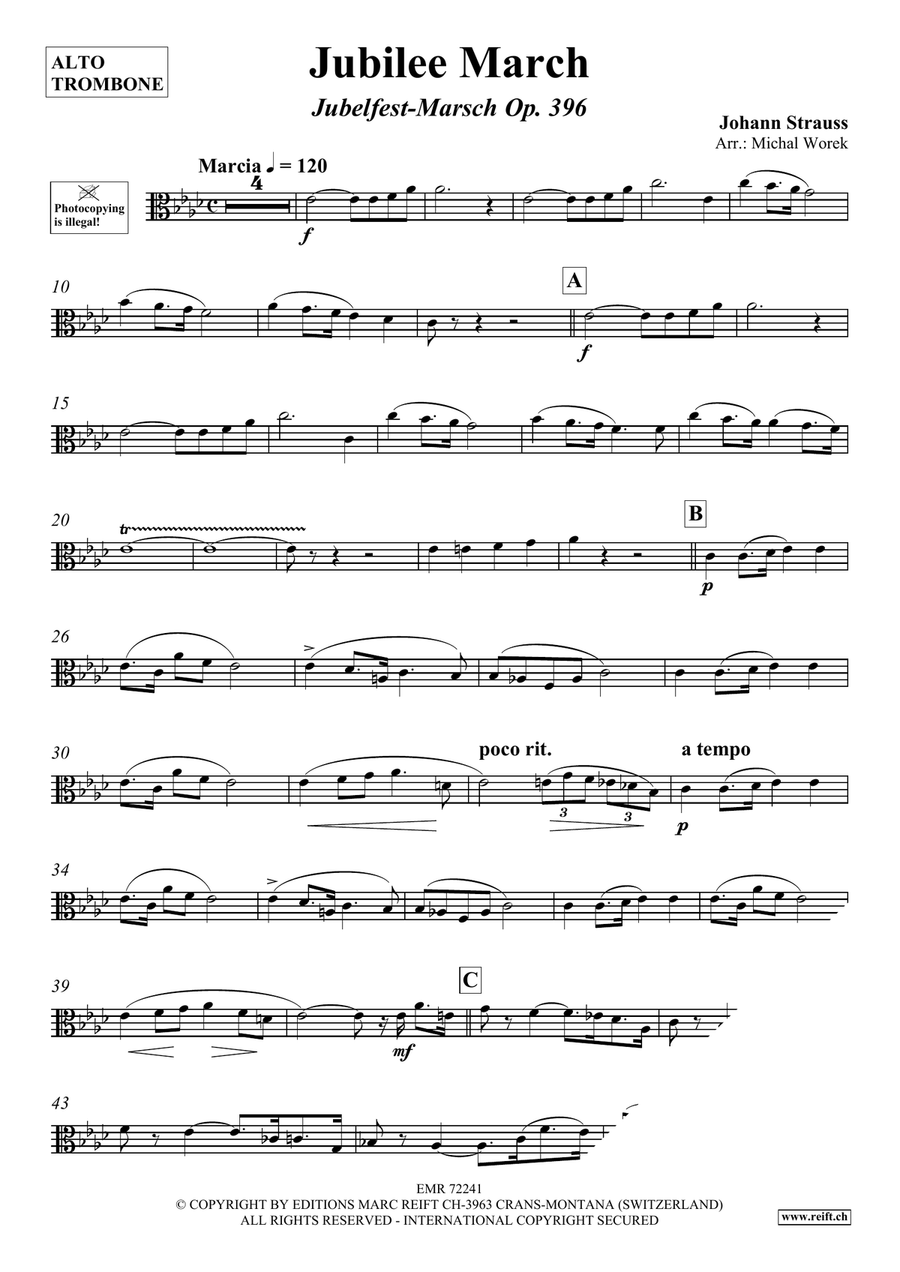 Jubilee March Piano Accompaniment scores gallery preview page 3