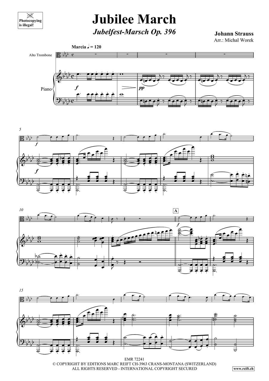 Jubilee March Piano Accompaniment scores gallery preview page 4